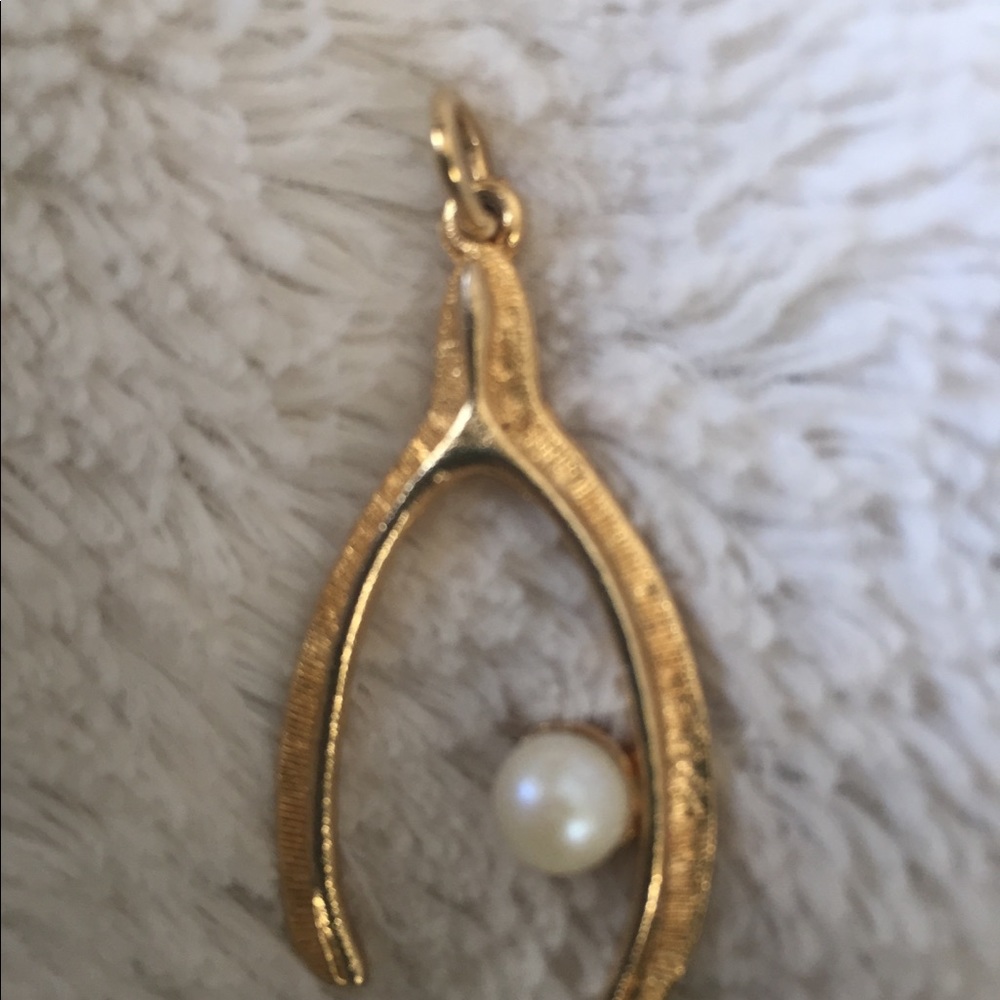 Wish bone pin/ brooch